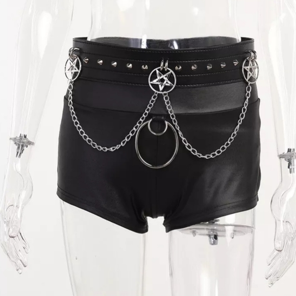 Pentagram Gothic Witch Women's Shorts